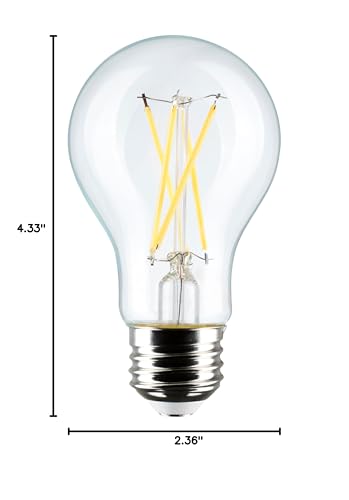 Wet-rated Satco S12462 bulb for kitchens and baths, 4-pack convenience and long life