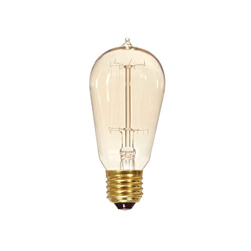Satco S2423 ST19 bulb showing visible filament for retro lighting