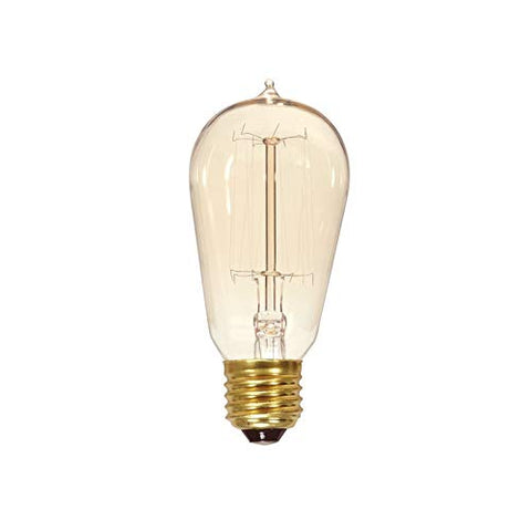 Satco S2423 ST19 bulb showing visible filament for retro lighting