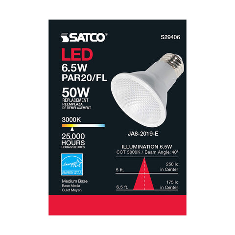 Satco S29406 LED bulb installed in a ceiling fixture
