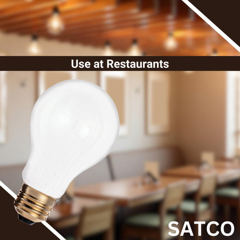 Satco S3950 dimmable bulb for adjustable brightness in evenings