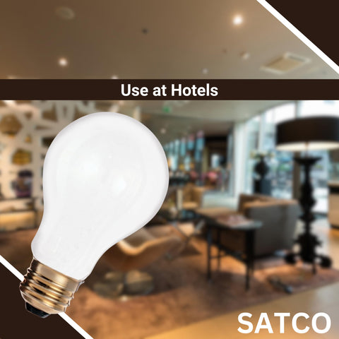 Satco S3950 with E26 base fits most fixtures for easy replacement