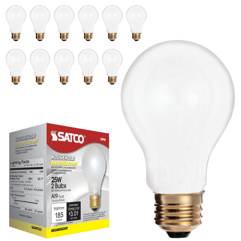 Satco S3950 bulb with frosted glass for glare-free living spaces