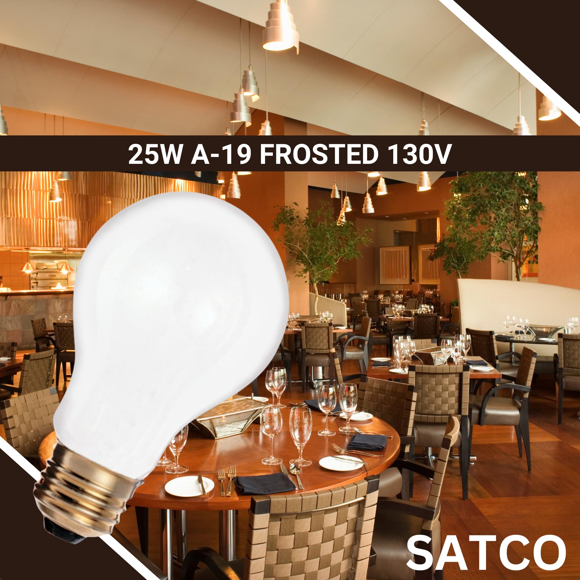 Satco S3950 bulb glow at 2700K creates warm bedroom ambience