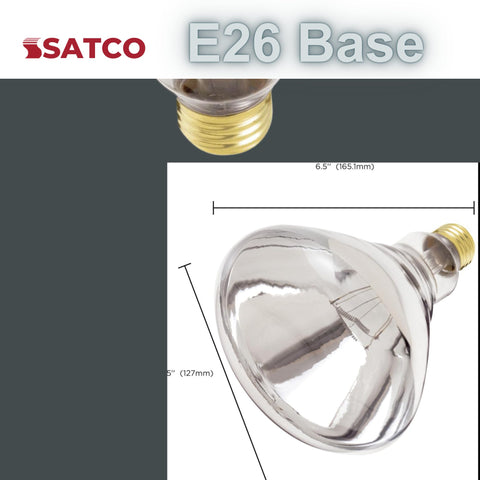 Satco S4999 120V operation with dimming control for adjustable heat output.