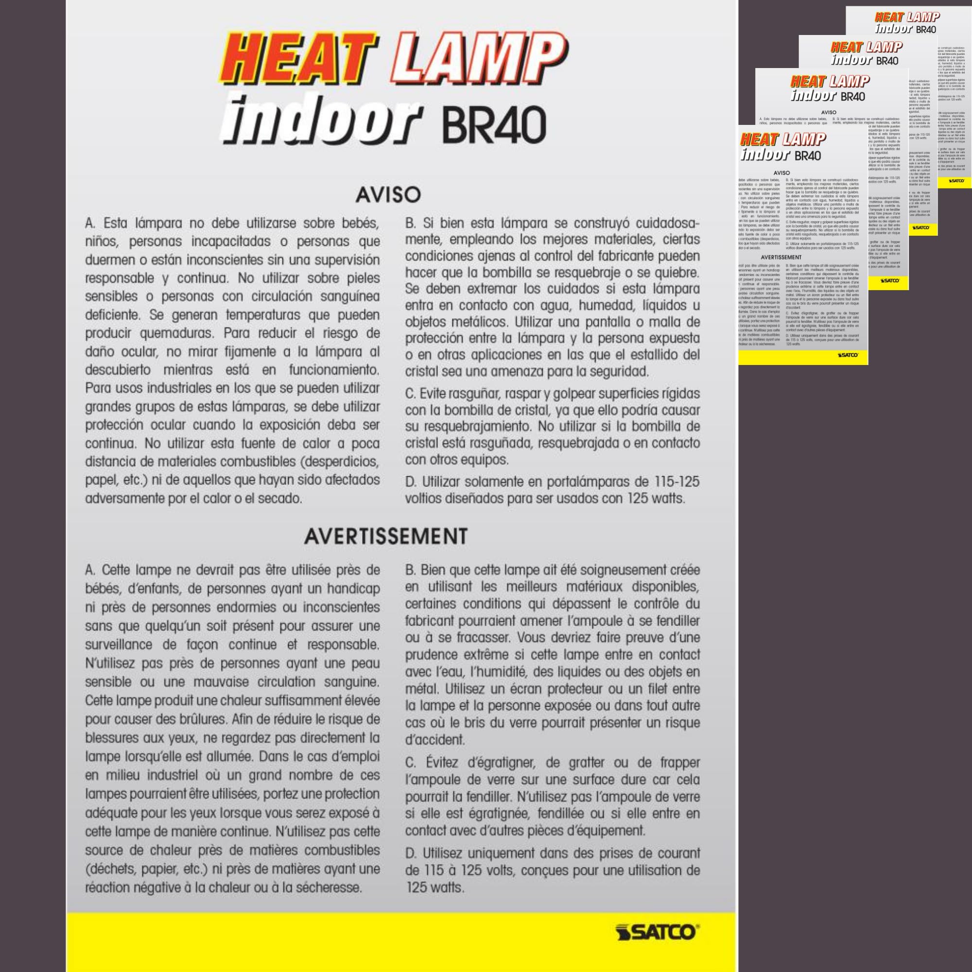 Satco S4999 CSAus listed for trusted electrical compliance.
