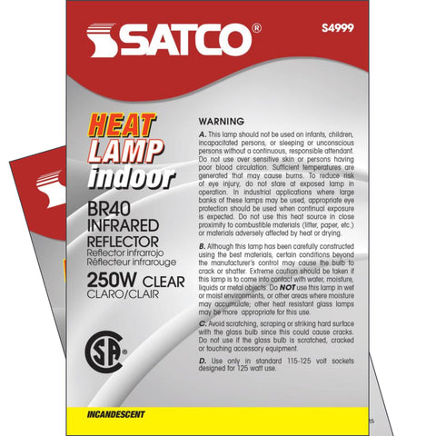 Satco S4999 medium base supports common E26 sockets for easy replacement.