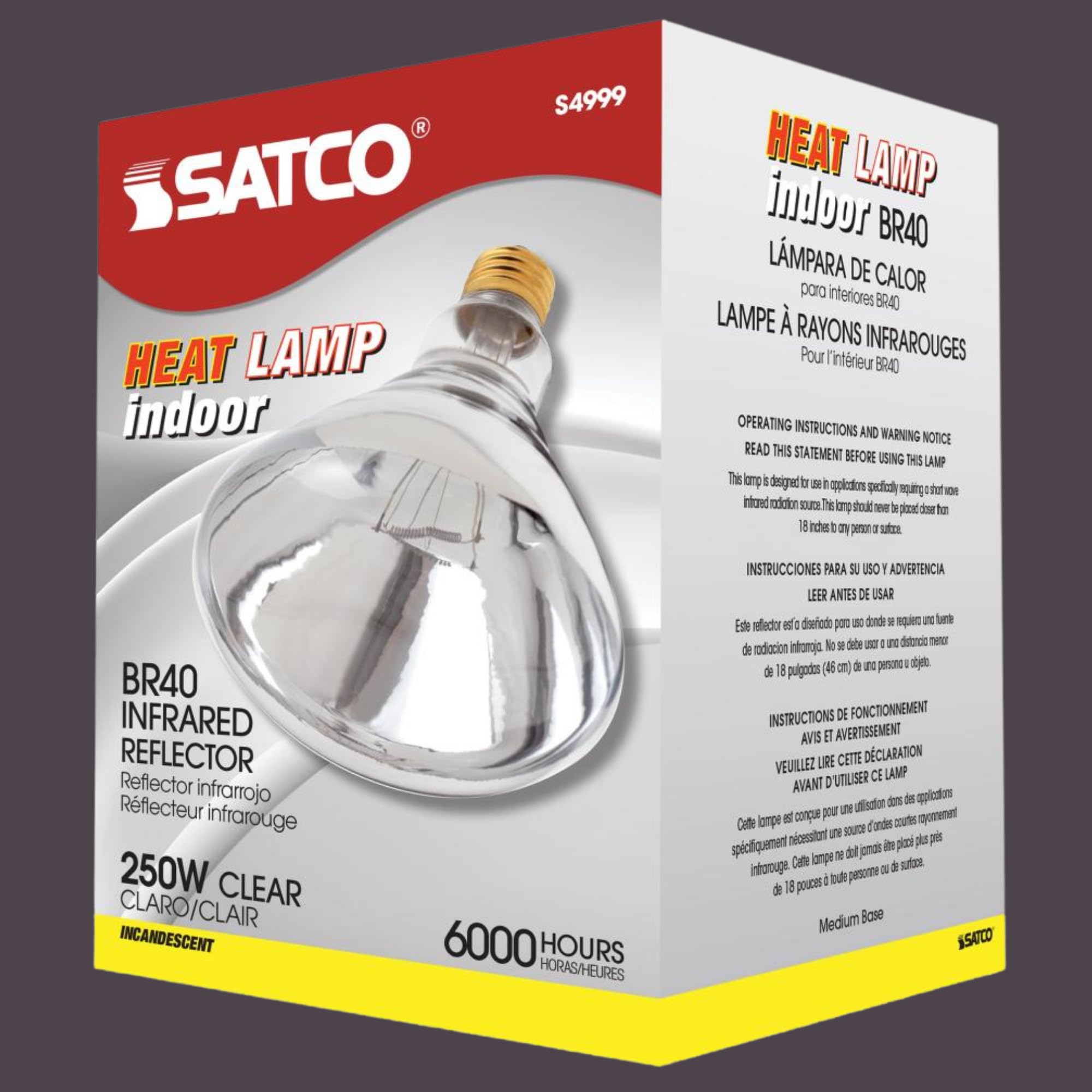 Satco S4999 two pack provides convenient replacement option.