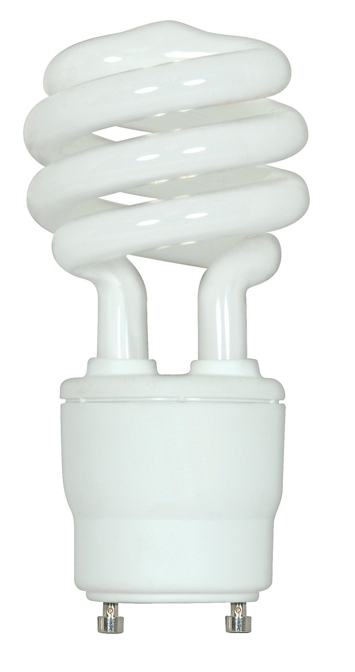 Satco S8207 spiral CFL bulb in warm 2700K glow for living rooms