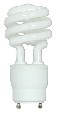 Satco S8207 spiral CFL bulb in warm 2700K glow for living rooms
