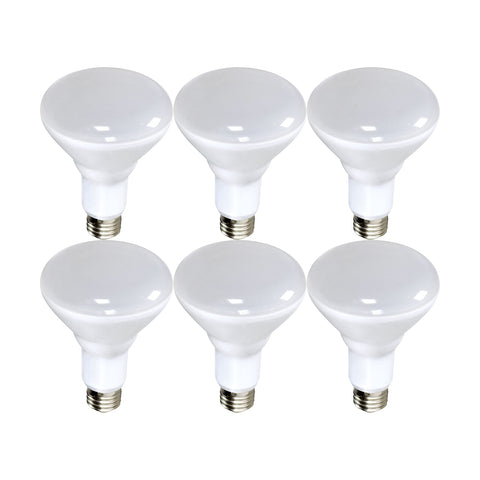 Satco S9022 medium light bulb with frosted white finish, ideal for living room lamps.