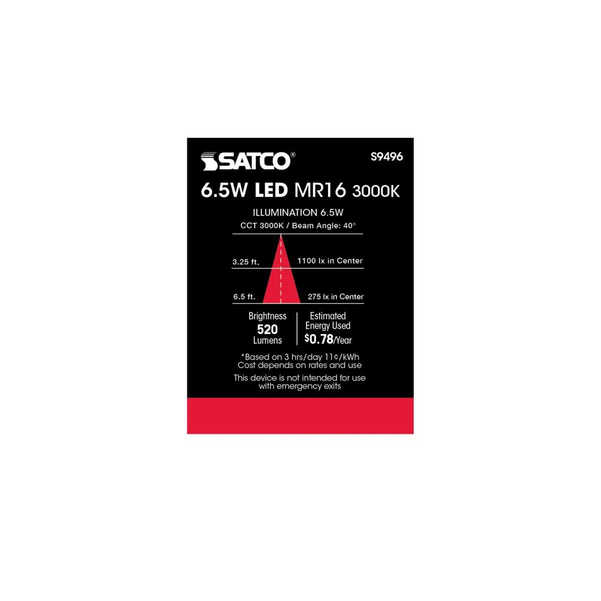 Satco S9496 12V AC/DC compatibility supports flexible installation options