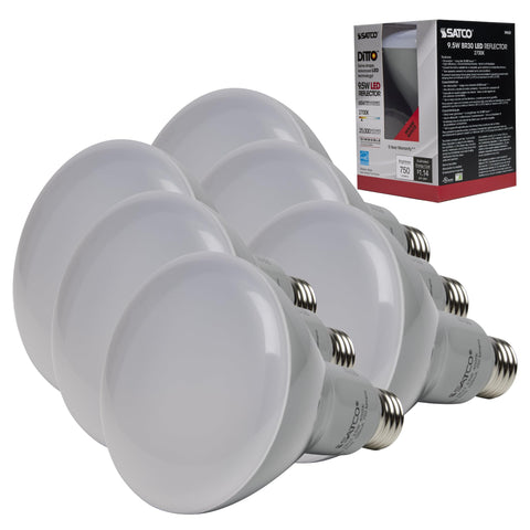 Satco S9620 BR30 LED with 105-degree beam for broad, warm living room light