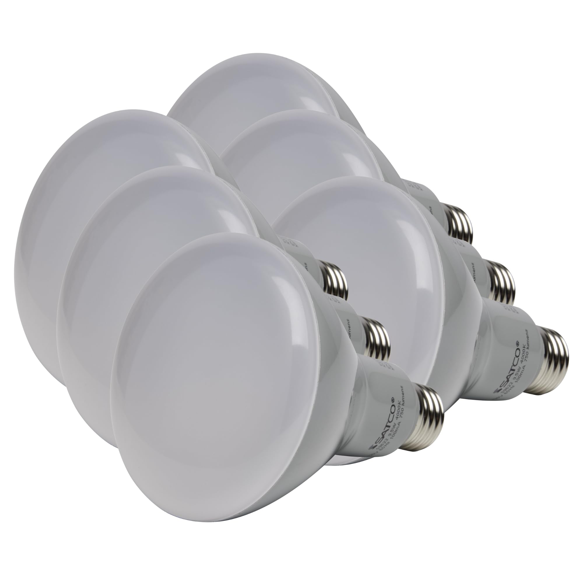 Satco S9621 LED BR30 bulb soft white with 105-degree beam for living room brightness