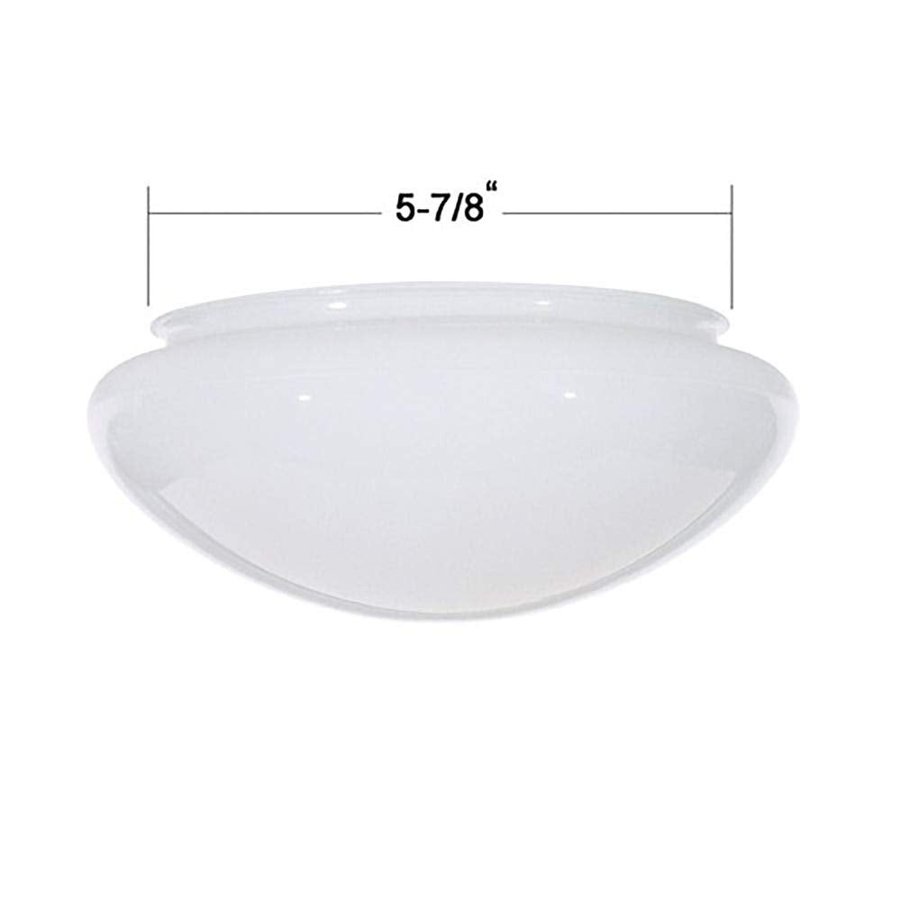 Satco white mushroom glass shade closeup highlighting smooth glass texture for timeless lighting