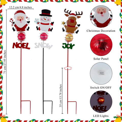 SATHGA Snowman stake light adds playful nighttime charm.