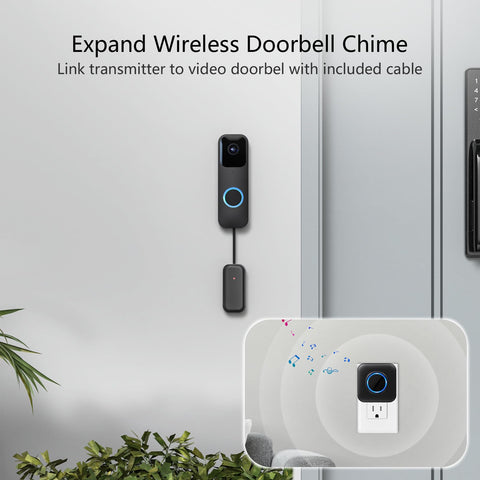 Satisure Blink extension chime pairing demonstrates quick, reliable doorbell syncing across rooms