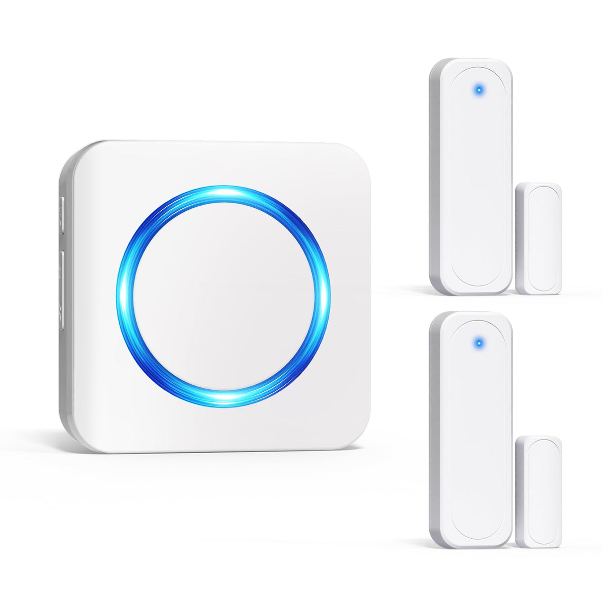 Satisure door sensor chime front view for home safety alerts.