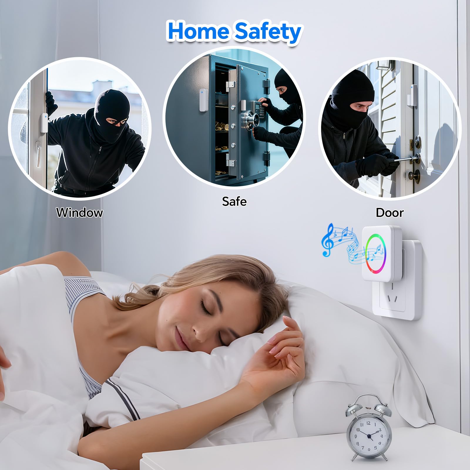 Satisure device with five volume levels adjustable to space.