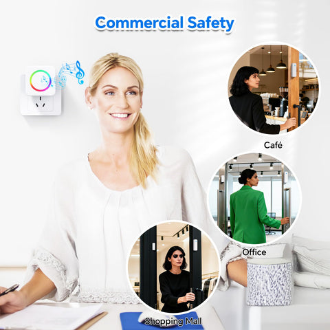 Satisure door chime with 700 ft range extending coverage.
