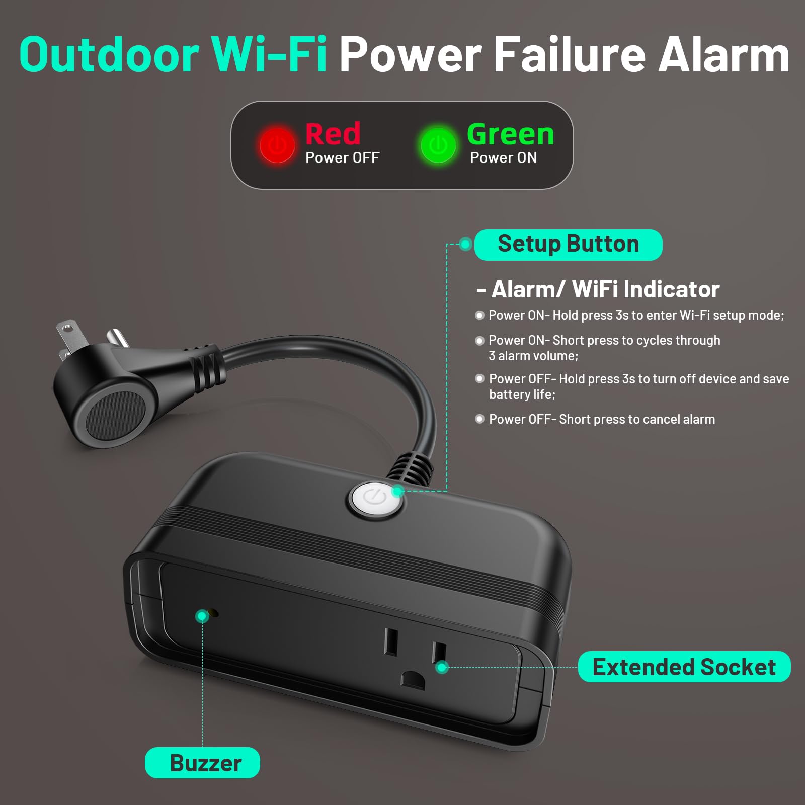 Satisure Power Failure Alarm drip irrigation protection during outages.