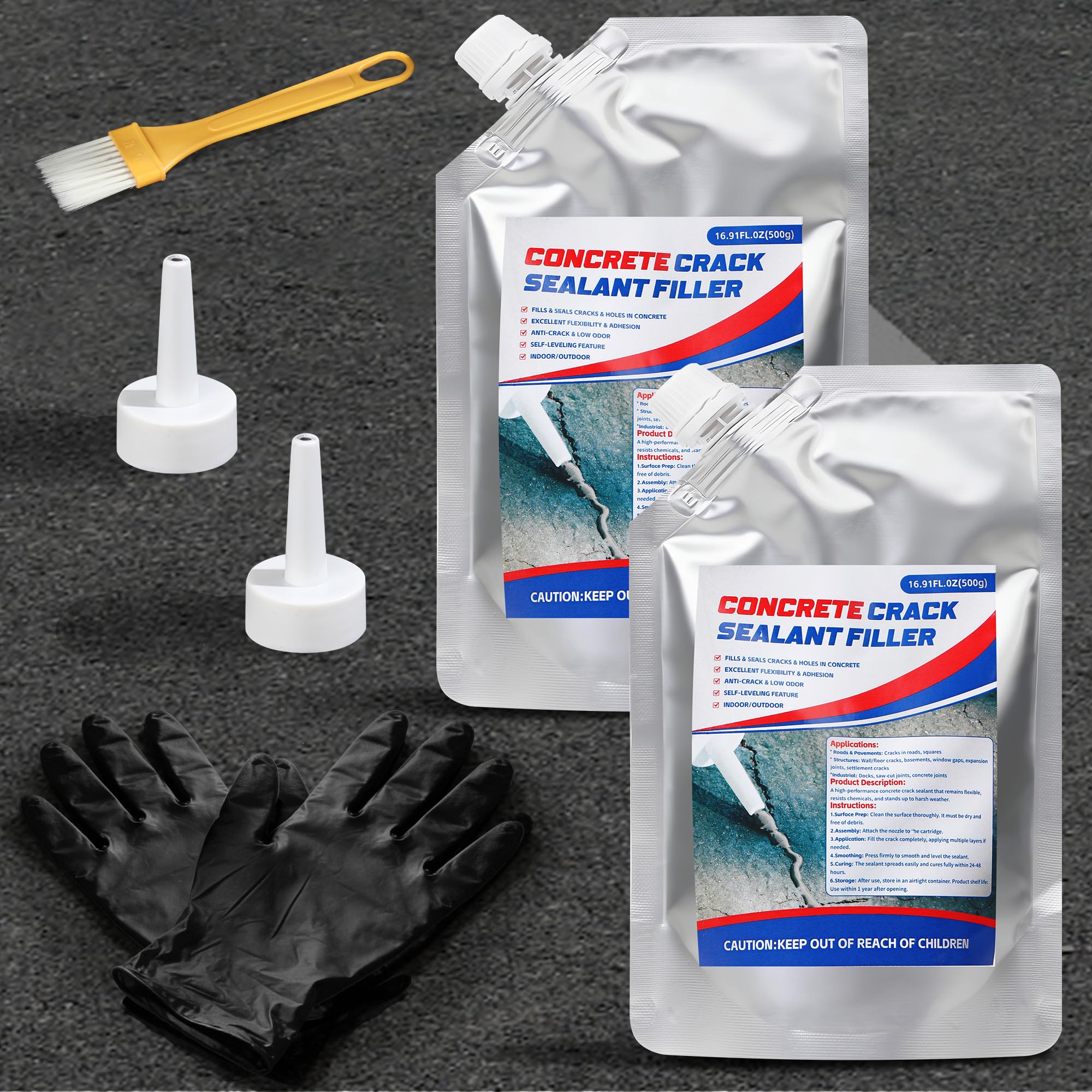 Sawoio concrete crack filler suitable for indoor and outdoor use across surfaces.