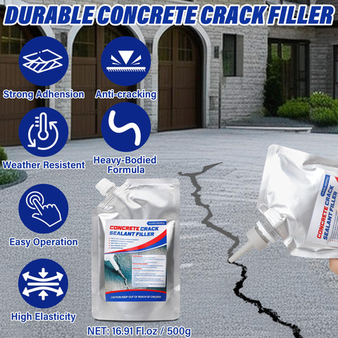 Sawoio concrete crack filler precision nozzles target hairline cracks with minimal waste.