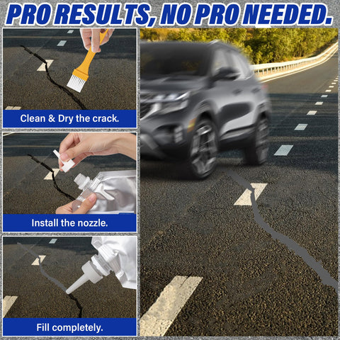 Sawoio concrete crack filler weatherproof seal guards against water and chemicals.