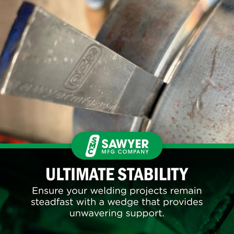 Sawyer Mfg ironworker wedge providing precise alignment during heavy fabrication