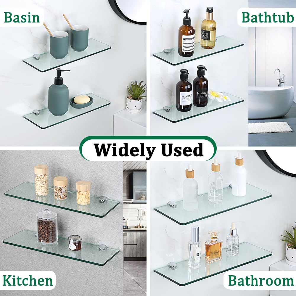 Sayayo chrome brackets in use showcase stylish, durable bathroom storage