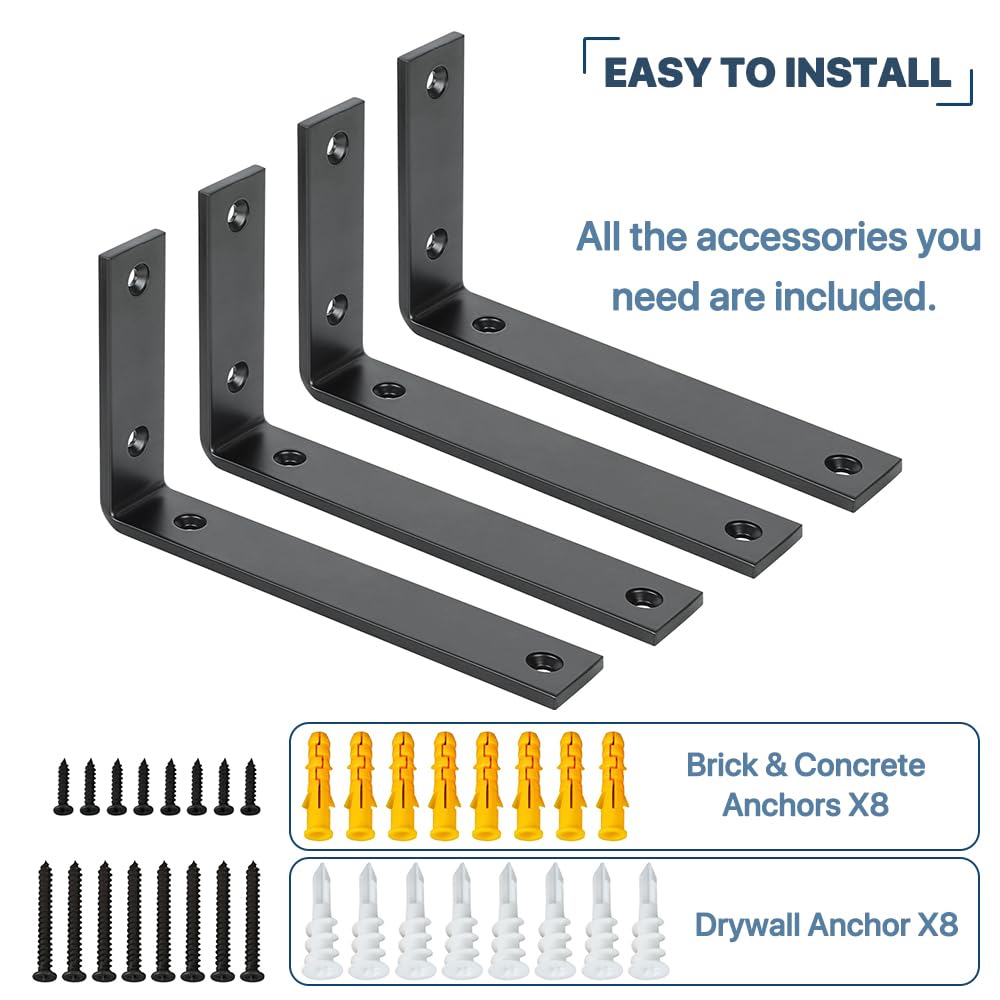 Sayayo versatile brackets for indoor and outdoor shelving applications