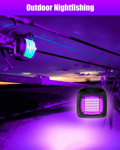 Sayitwill compact rechargeable black light stored in a bag