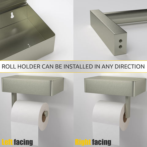 SAYONEYES reversible mount arm offers flexible installation for any bathroom layout.