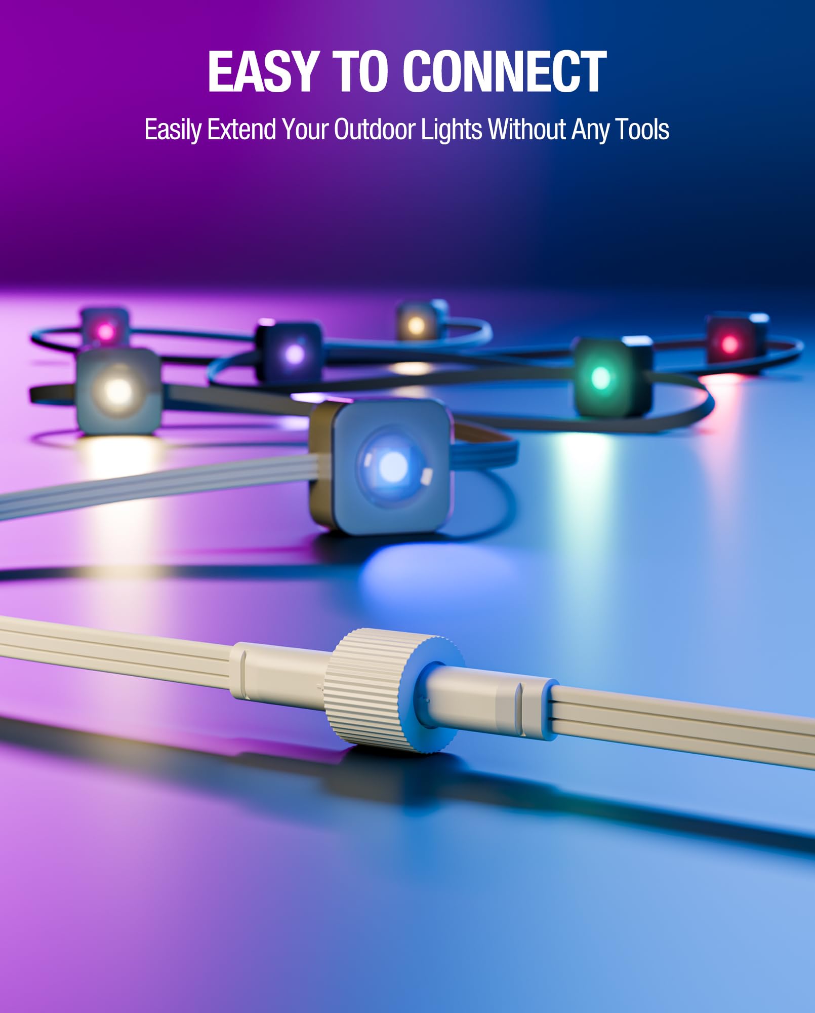 SAYSOLAK flat-edge female plug design ensures a snug, tool-free connection.