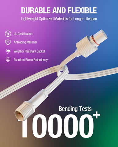 SAYSOLAK flexible PVC jacket resists cracking for year-round use.