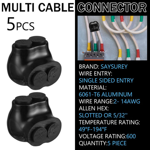 Saysurey 2-port single-entry splice pre-filled for fast installation and inspection.