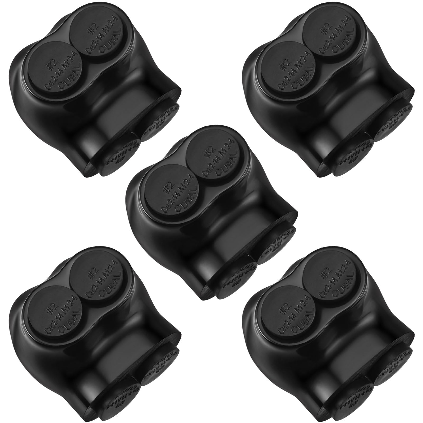 Saysurey 5 Pcs insulated multi-cable connectors enable quick, reliable splices.