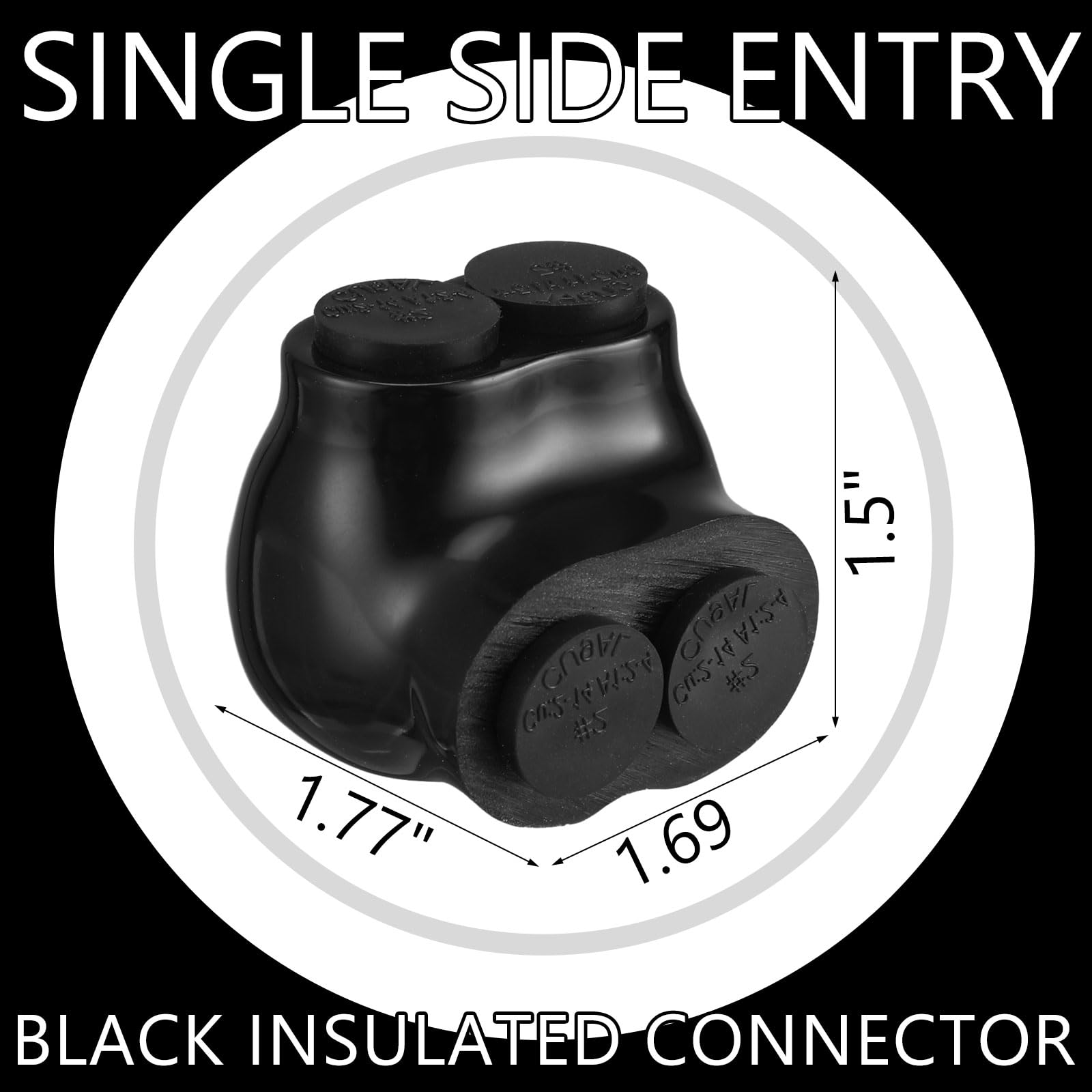 Saysurey compact connectors save space in crowded electrical boxes.