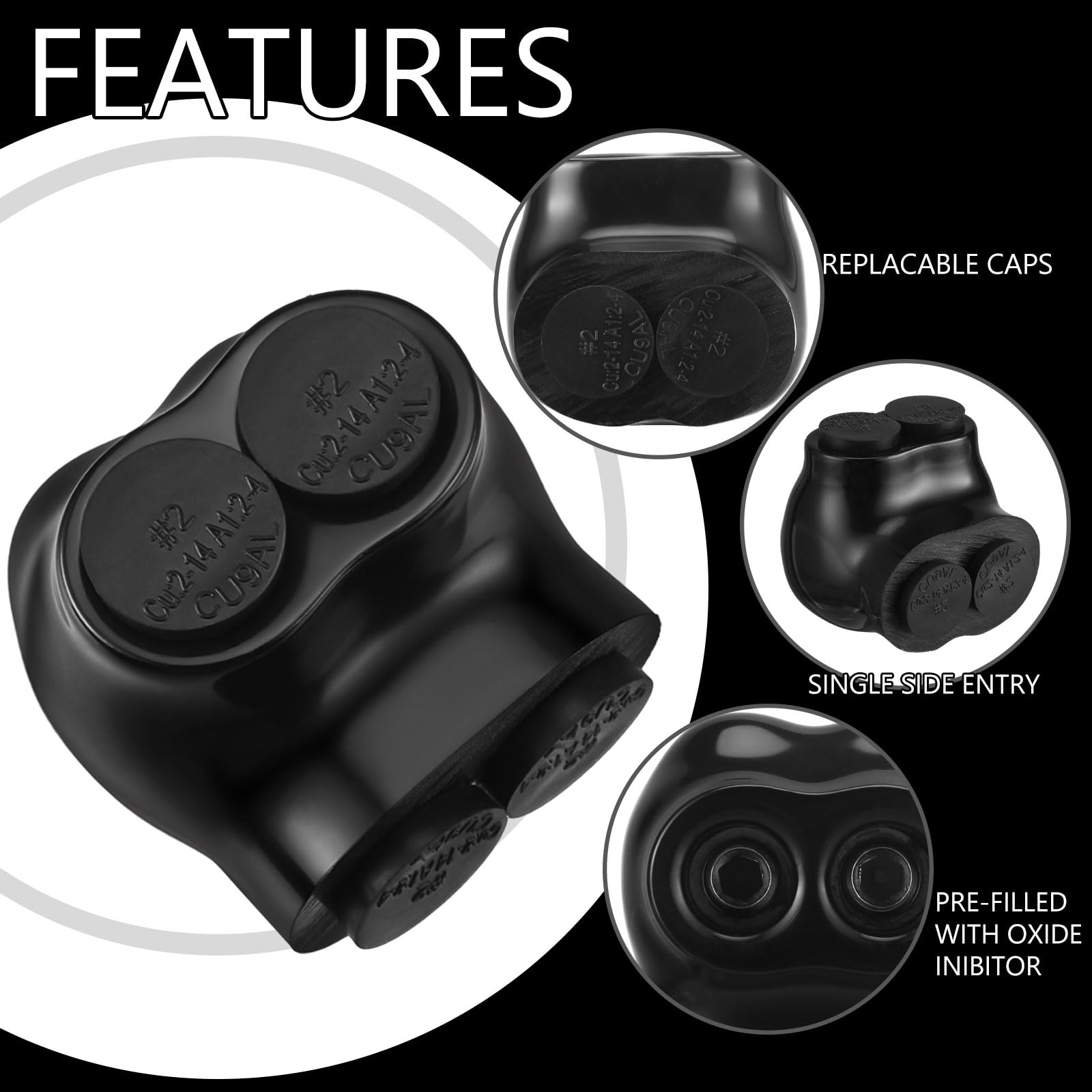 Saysurey copper and aluminum compatible connectors resist oxide buildup.