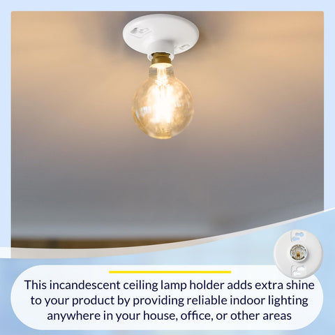 Saysurey E26 lamp holder detail showing durable phenolic material