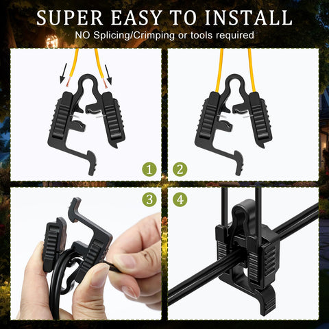 Saysurey weatherproof PBT body resists harsh outdoors for durable lighting connections