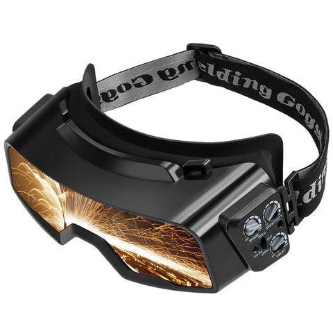 Saysurey welding glasses quick-darkening lens for safer operation.