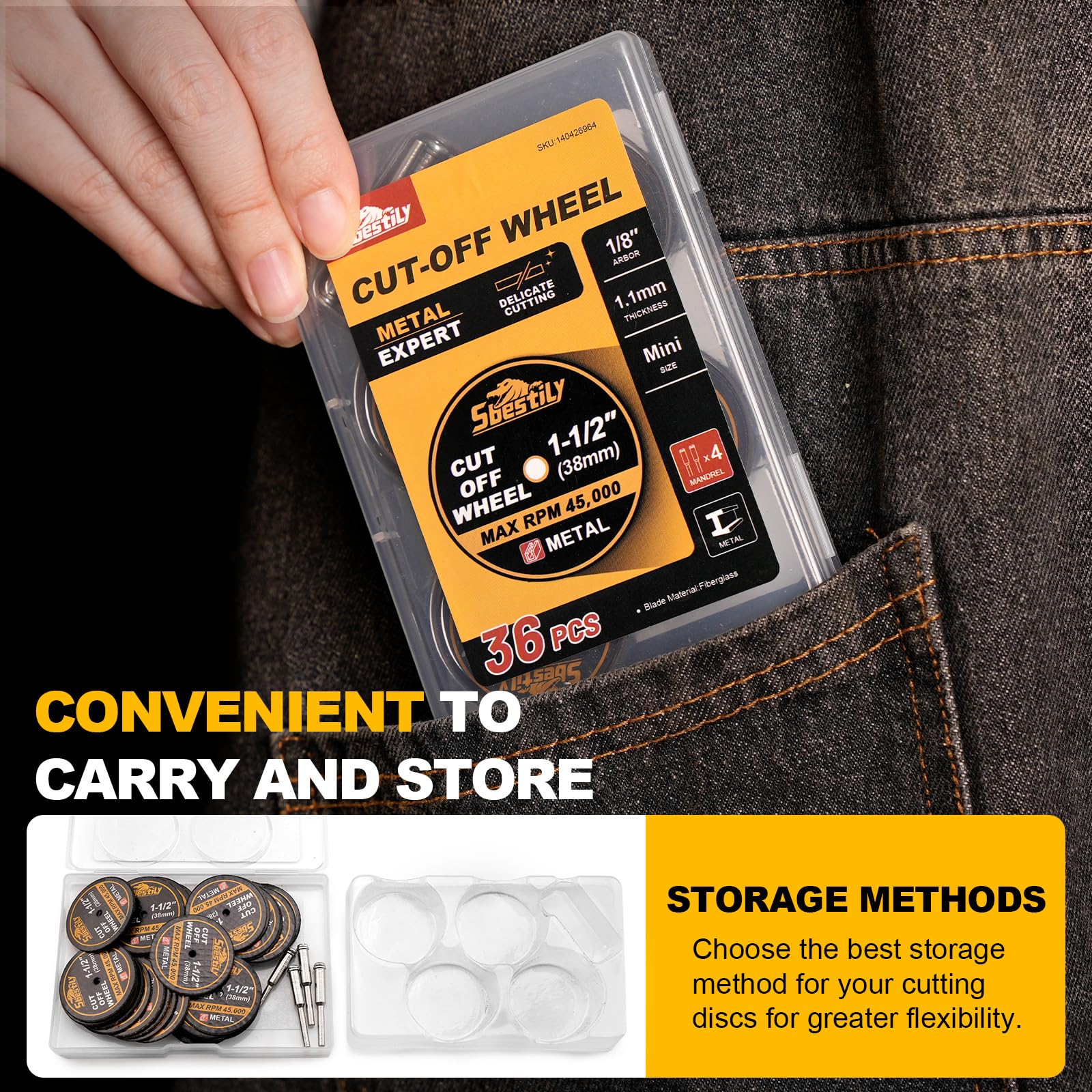 Sbestily durable construction disc designed for extended use.