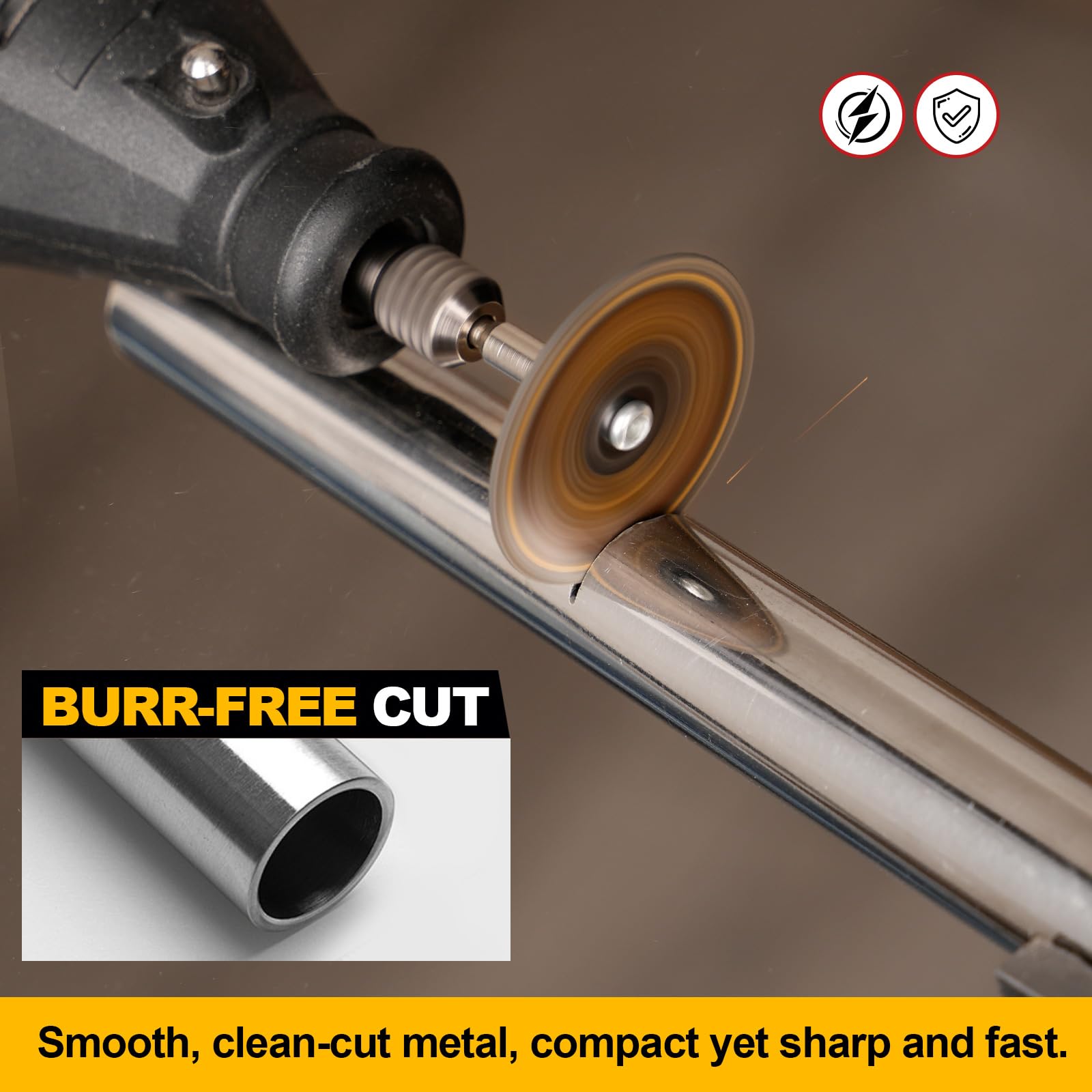 Sbestily rotary tool wheels kit suitable for metal, plastic, and wood tasks.
