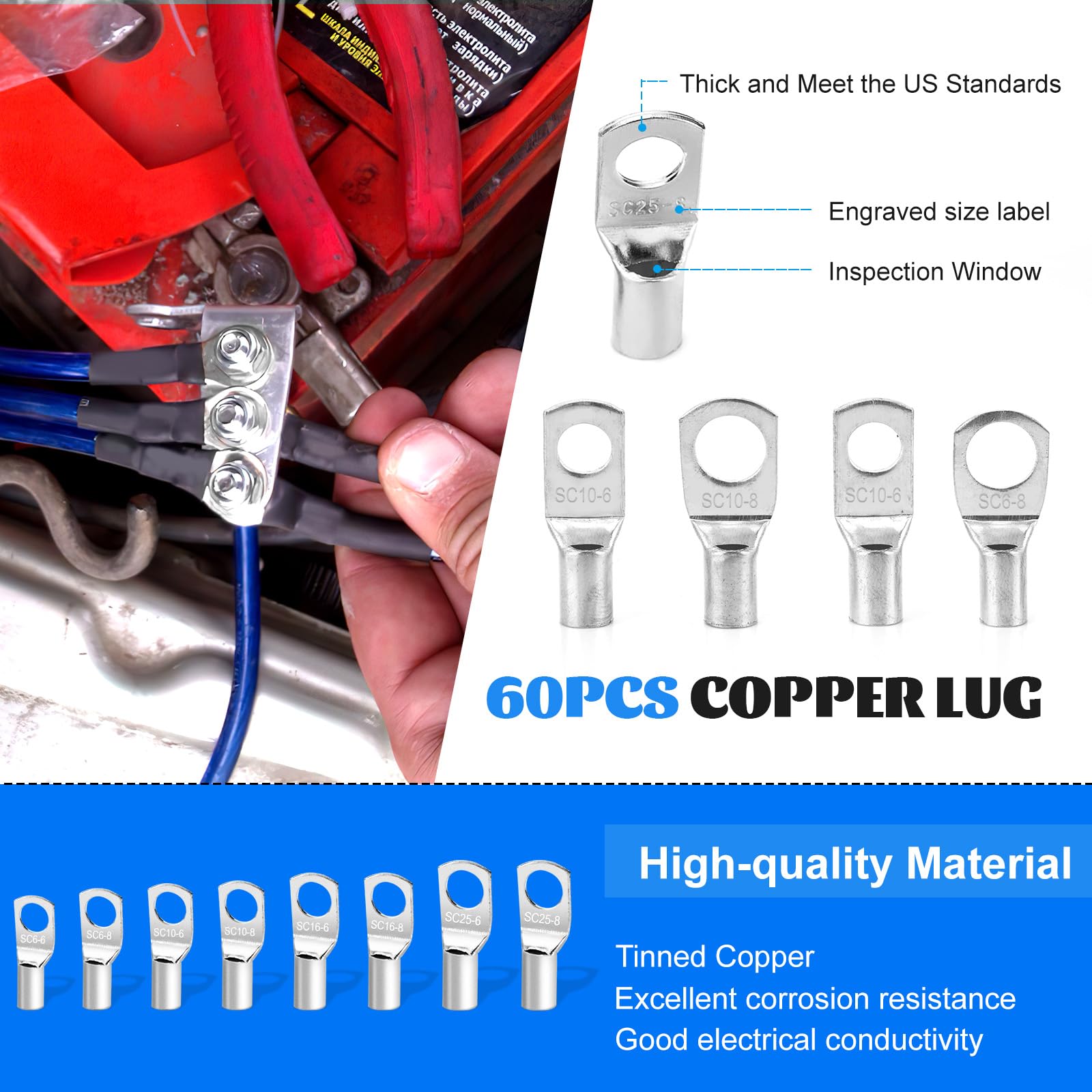 Ergonomic, non-slip grip on the SBGGRL crimper reduces fatigue during wiring projects.
