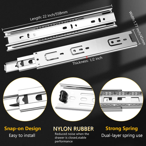 SBUUBKI six-pair packaging for multiple drawers in home or office.