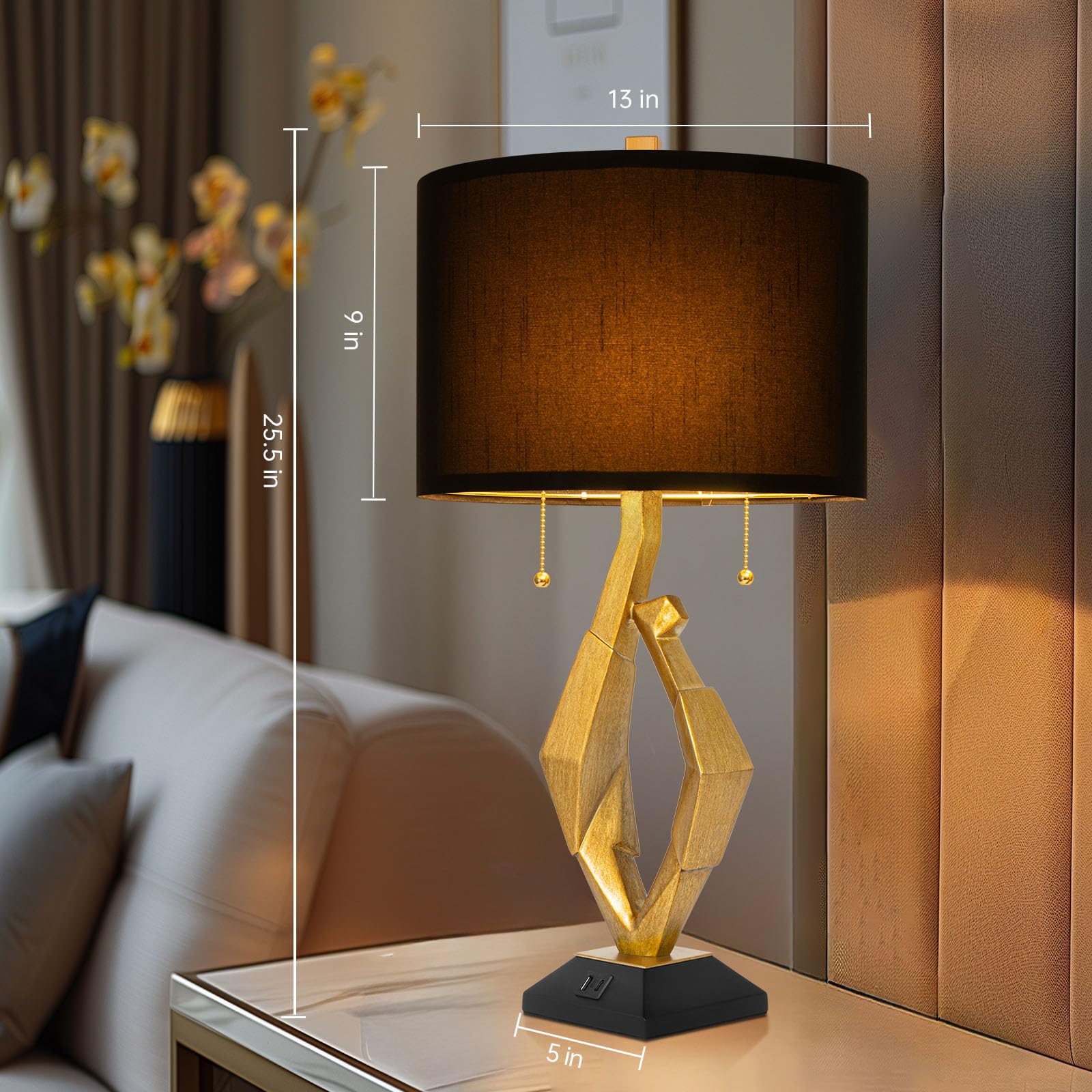 Scenekoy lamp set suitable for bedside tables and desks