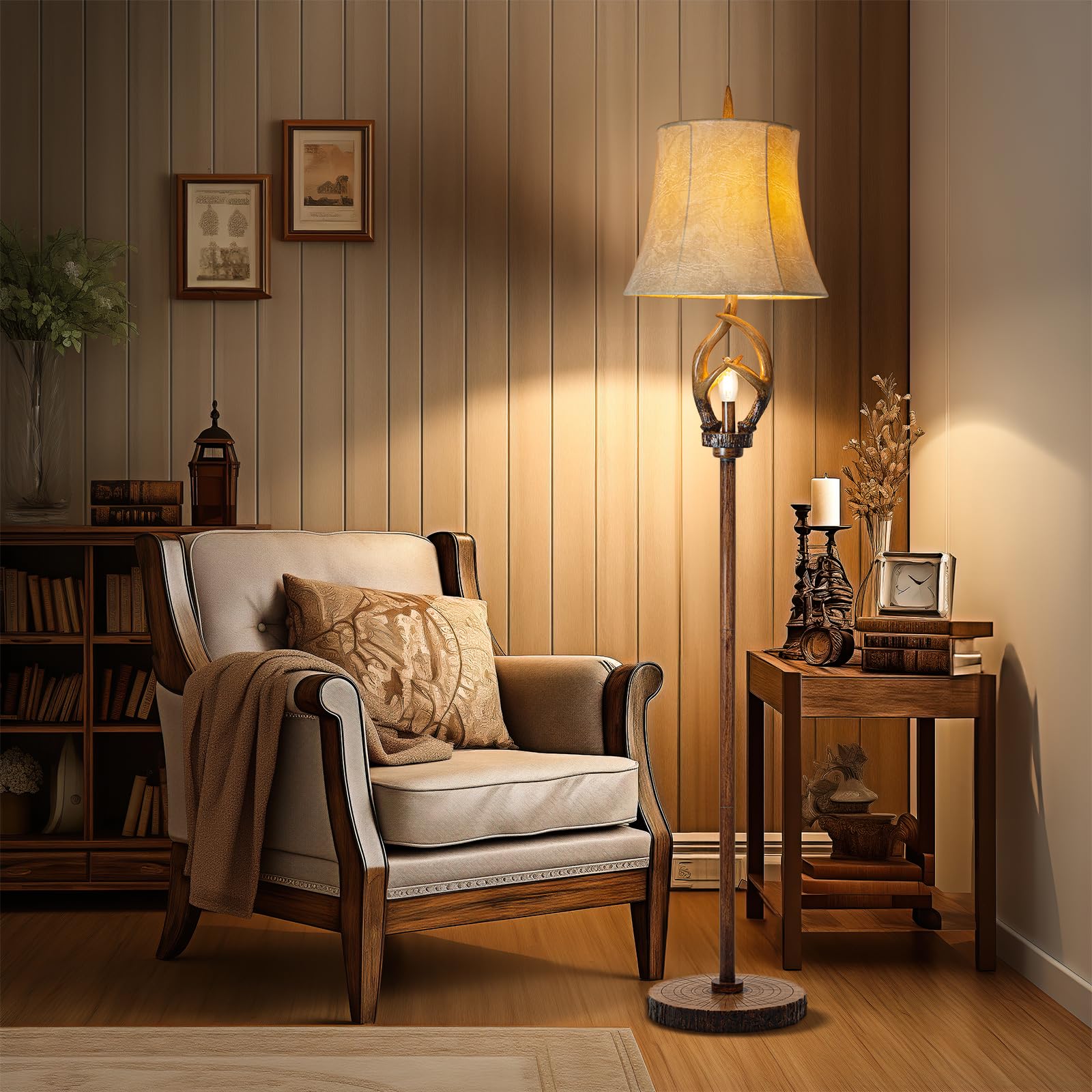 Scenekoy brown finish pairs with rustic and industrial decor themes