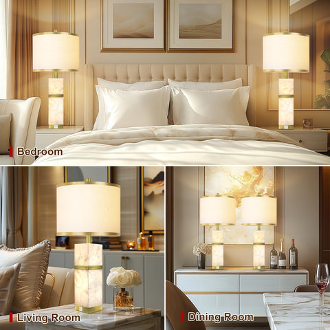 Scenekoy bulbs included nightstand lamps ready to use right away.