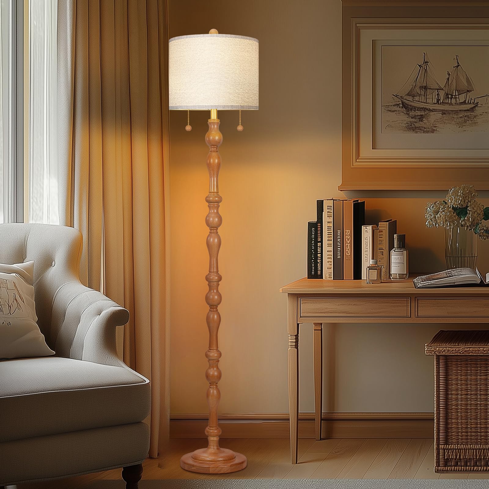 Scenekoy LED bulbs included for immediate use in the lamp